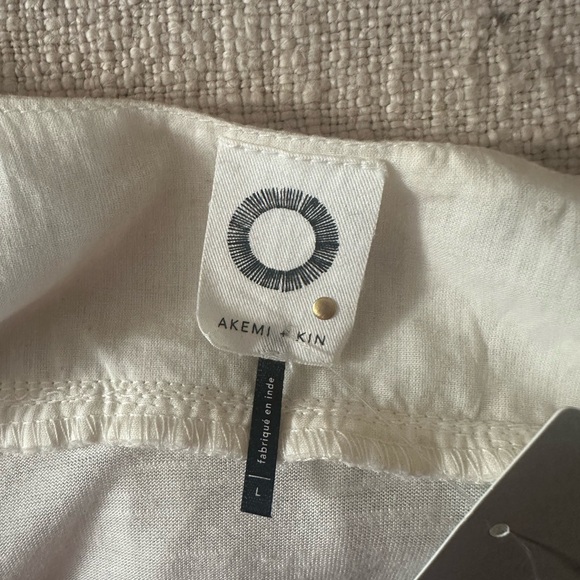 Akemi & Kin Boho Embroidered Sleeveless Beaded Blouse - Cream and Multicolor - Picture 7 of 8